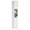 White Tall Standing Bathroom Linen Tower Storage Cabinet for Bathroom and Vanity